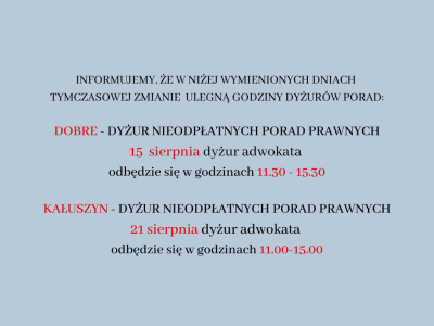zmiany godzin dyżuru porad prawnych_1